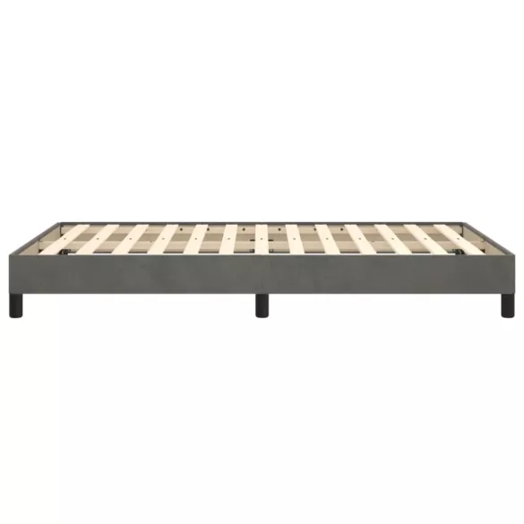 ágykeret matrac nélkül sötétszürke 120x190 cm Velvet