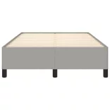 világosszürke szövet ágykeret matrac nélkül 120x190 cm