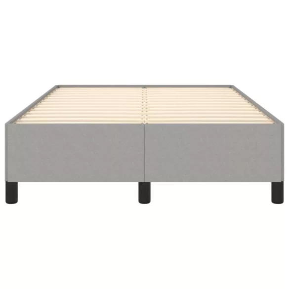 világosszürke szövet ágykeret matrac nélkül 120x190 cm