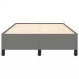 ágykeret matrac nélkül sötétszürke 120x190 cm szövet