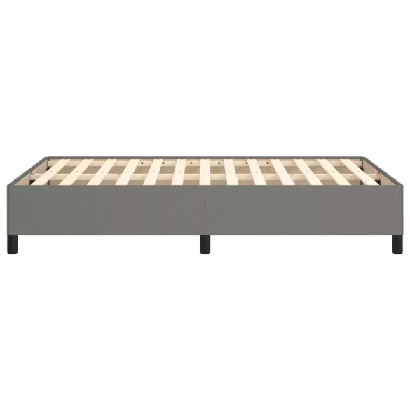 ágykeret matrac nélkül sötétszürke 120x190 cm szövet