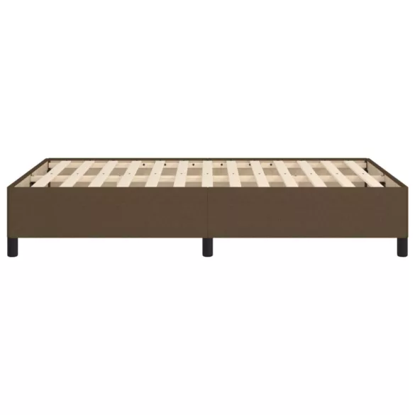 ágykeret matrac nélkül sötétbarna 120x190 cm szövet