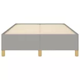 világosszürke szövet ágykeret matrac nélkül 120x190 cm