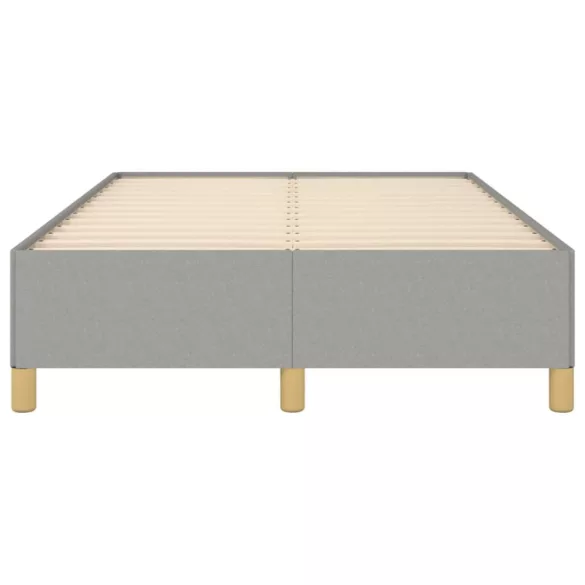 világosszürke szövet ágykeret matrac nélkül 120x190 cm