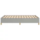 világosszürke szövet ágykeret matrac nélkül 120x190 cm