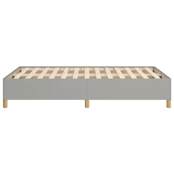 világosszürke szövet ágykeret matrac nélkül 120x190 cm