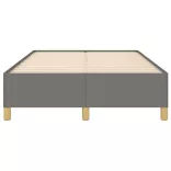 ágykeret matrac nélkül sötétszürke 120x190 cm szövet