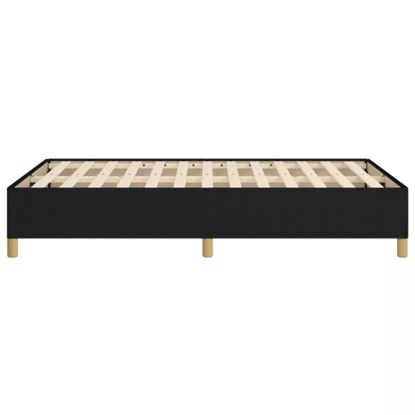 ágykeret matrac nélkül fekete 120x190 cm szövet