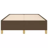 ágykeret matrac nélkül sötétbarna 120x190 cm szövet