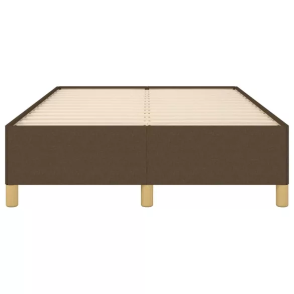 ágykeret matrac nélkül sötétbarna 120x190 cm szövet