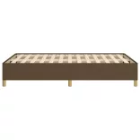 ágykeret matrac nélkül sötétbarna 120x190 cm szövet