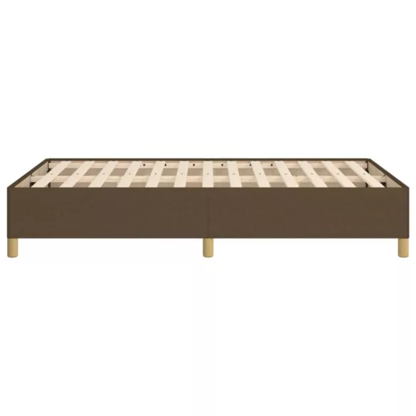 ágykeret matrac nélkül sötétbarna 120x190 cm szövet