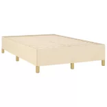 ágykeret matrac nélkül krém 120x190 cm szövet