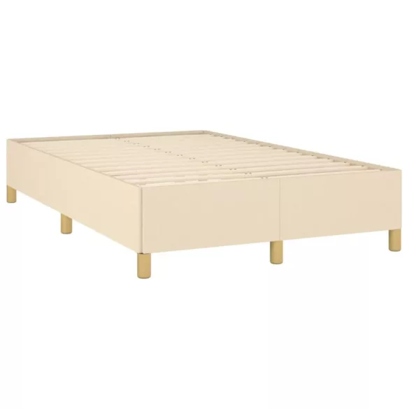 ágykeret matrac nélkül krém 120x190 cm szövet