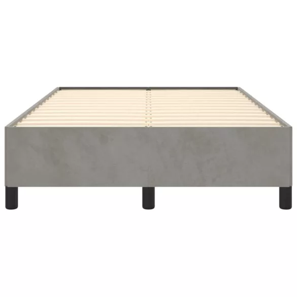 ágykeret matrac nélkül Világosszürke 120x190 cm Velvet