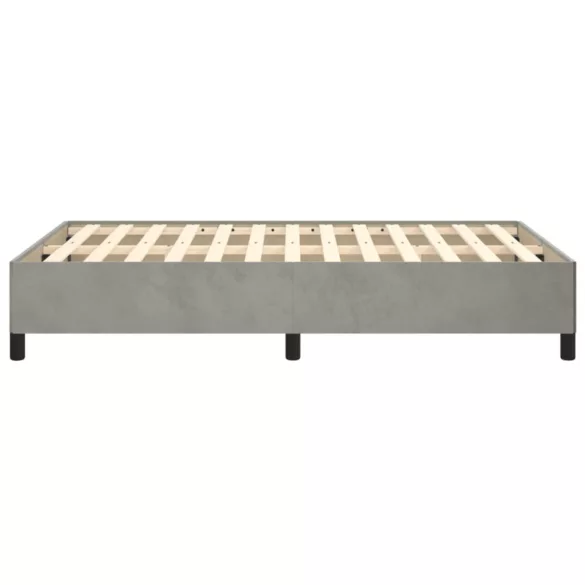 ágykeret matrac nélkül Világosszürke 120x190 cm Velvet