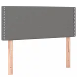 sötétszürke szövet rugós ágy matraccal 120 x 190 cm