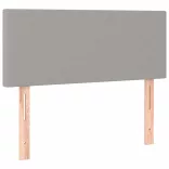 világosszürke szövet rugós ágy matraccal 120 x 190 cm