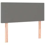 sötétszürke szövet rugós ágy matraccal 120 x 190 cm