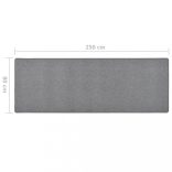 sötétszürke futószőnyeg 80 x 250 cm