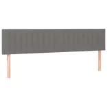 sötétszürke szövet rugós ágy matraccal 120 x 190 cm