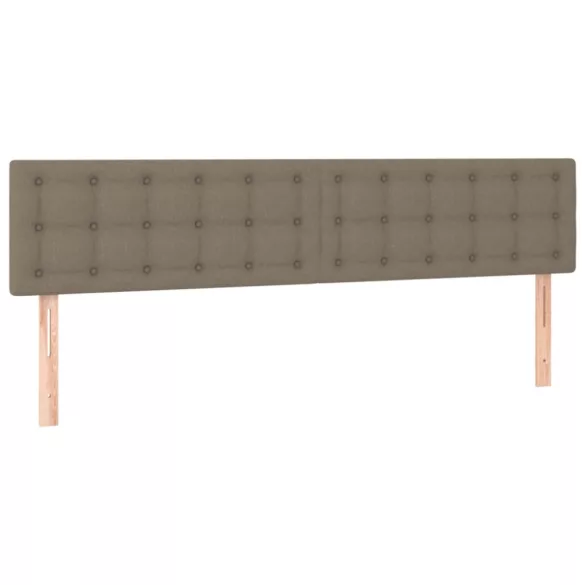 tópszínű szövet rugós ágy matraccal 120 x 190 cm