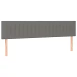 sötétszürke szövet rugós ágy matraccal 120 x 190 cm