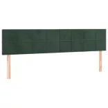 sötétzöld bársony rugós ágy matraccal 120x190 cm