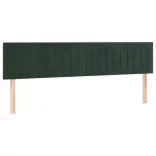 sötétzöld bársony rugós ágy matraccal 120x190 cm