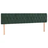 sötétzöld bársony rugós ágy matraccal 120x190 cm