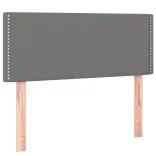 sötétszürke szövet rugós és LED-es ágy matraccal 120x190 cm