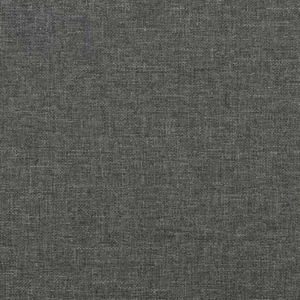 sötétszürke szövet rugós és LED-es ágy matraccal 120x190 cm
