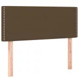 barna szövet rugós és LED-es ágy matraccal 120x190 cm