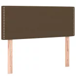 barna szövet rugós és LED-es ágy matraccal 120x190 cm