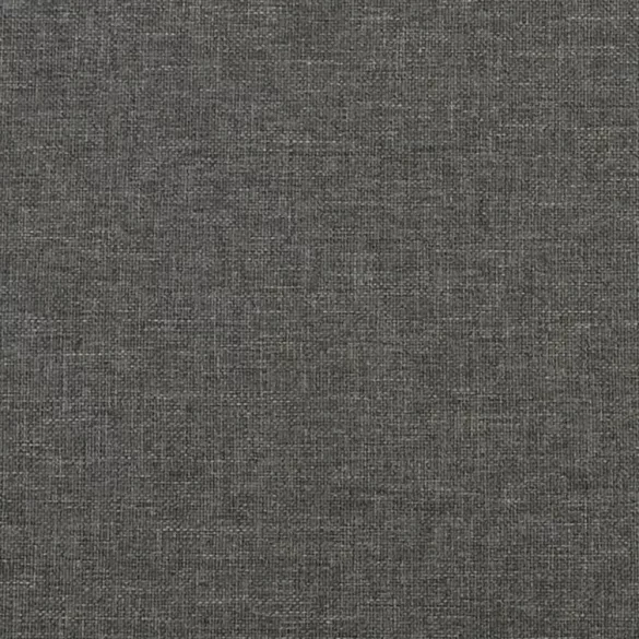 sötétszürke szövet rugós és LED-es ágy matraccal 120 x 190 cm