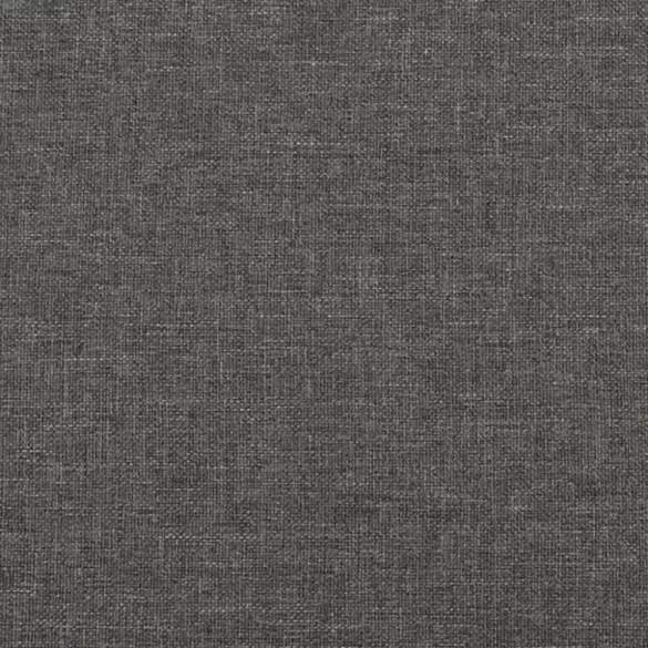 sötétszürke szövet rugós és LED-es ágy matraccal 120x190 cm