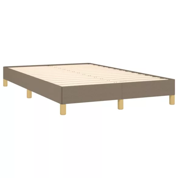 tópszínű szövet rugós és LED-es ágy matraccal 120x190cm