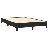 fekete bársony rugós és LED-es ágy matraccal 120x190 cm
