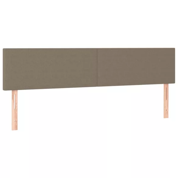 tópszínű szövet rugós és LED-es ágy matraccal 120x190cm