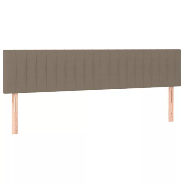 tópszínű szövet rugós és LED-es ágy matraccal 120x190cm