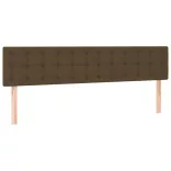 barna szövet rugós és LED-es ágy matraccal 120x190 cm