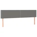 sötétszürke szövet rugós és LED-es ágy matraccal 120x190 cm