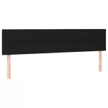 fekete szövet rugós és LED-es ágy matraccal 120x190 cm