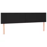 fekete műbőr rugós és LED-es ágy matraccal 120x190 cm