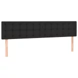 fekete műbőr rugós és LED-es ágy matraccal 120x190 cm
