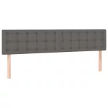 szürke műbőr rugós és LED-es ágy matraccal 120x190 cm