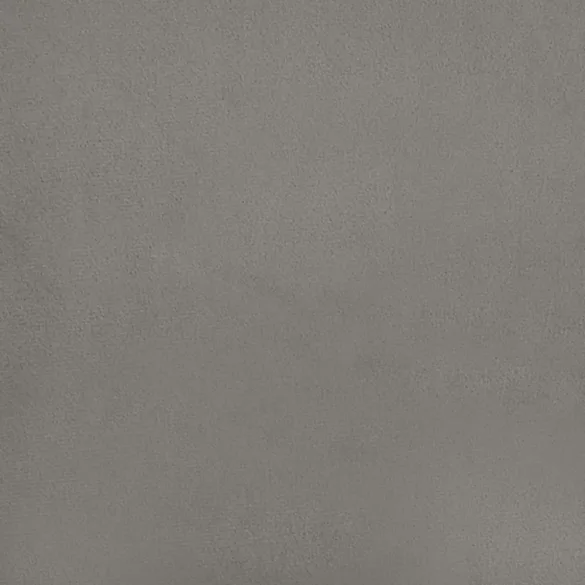 világosszürke bársony rugós és LED-es ágy matraccal 120x190 cm