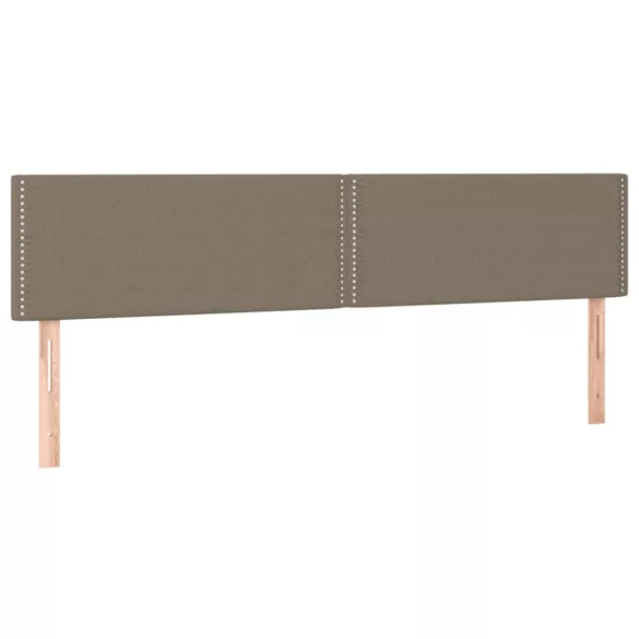 tópszínű szövet rugós ágy matraccal 120 x 190 cm