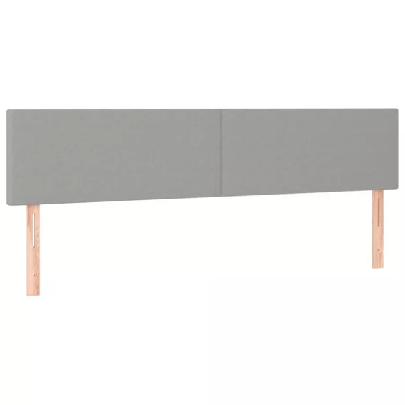 világosszürke szövet ágykeret matrac nélkül 120x190 cm