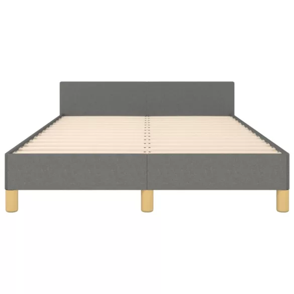 ágykeret matrac nélkül sötétszürke 120x190 cm szövet